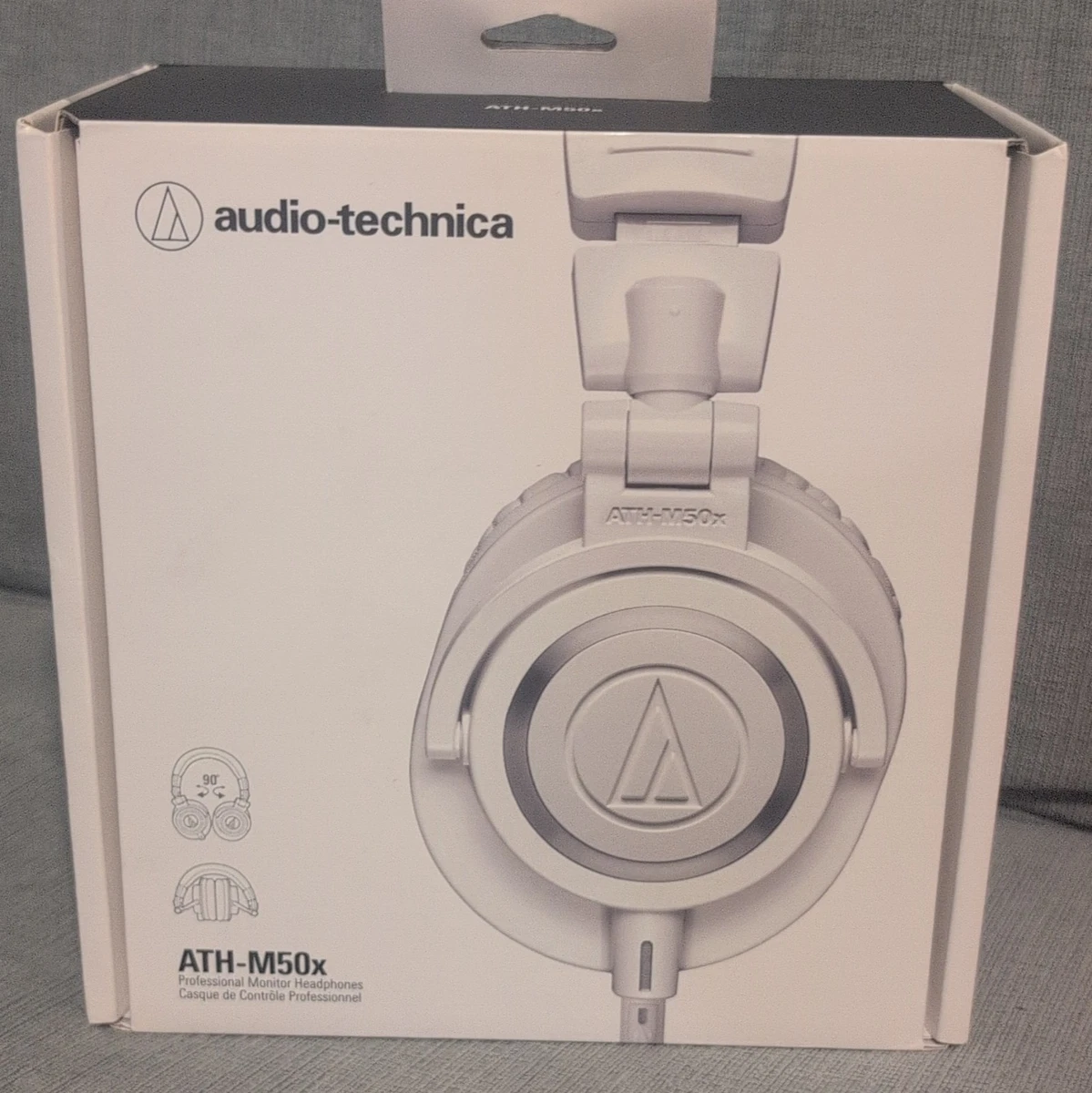 Audio-Technica ATH-M50x White Headphones for sale | eBay