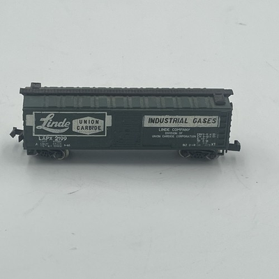 #ad #ad Atlas N Scale Union Carbide Linde Industrial Gases Box Car Steel Wheels $5.00