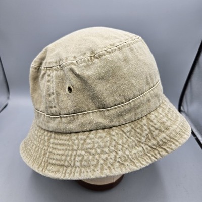 HatterDashery Khaki Cotton Bucket Hat Unisex Outdoor Fishing Safari Cap