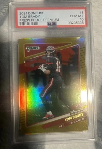 2021 Panini Donruss - Tom Brady - Press Proof Premium - PSA 10