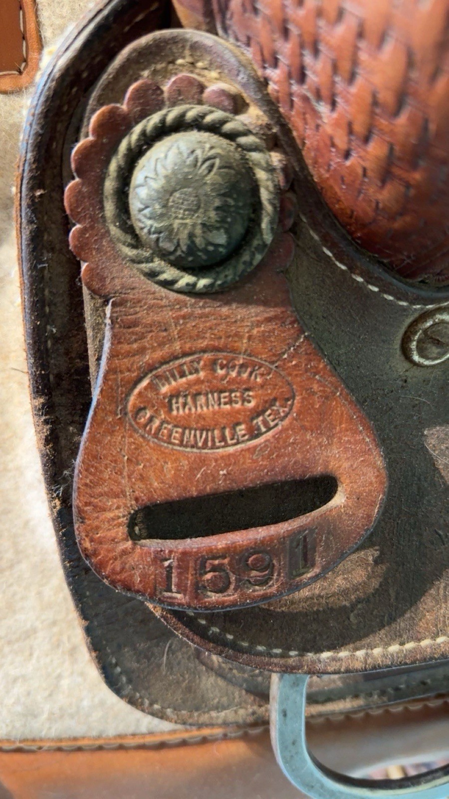 Billy Cook western barrel saddle. in great condition