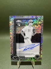 2025 Topps Chrome Update Tyler Callihan B&W Mini Diamond Refractor Auto Rookie