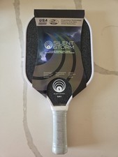 OWL Sport Silent Storm SS1 Impact Resistant Pickleball Paddle Carbon Fiber Black