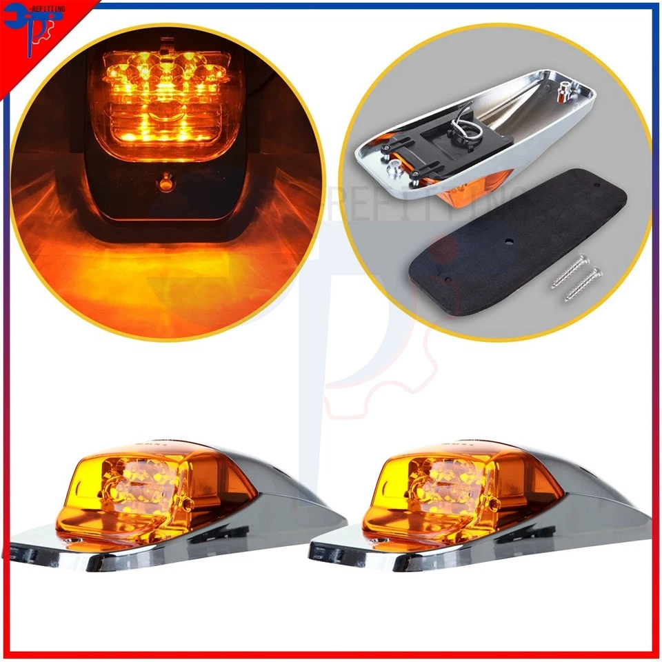 For 96-10 Freightliner Century Class LED Side Marker Light 2x 10.8"L x 4"W 12V - Изображение 2 из 4