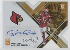 2017 Elite Draft Picks Status Orange Die-Cut James Quick #171 Rookie Auto RC 1u6