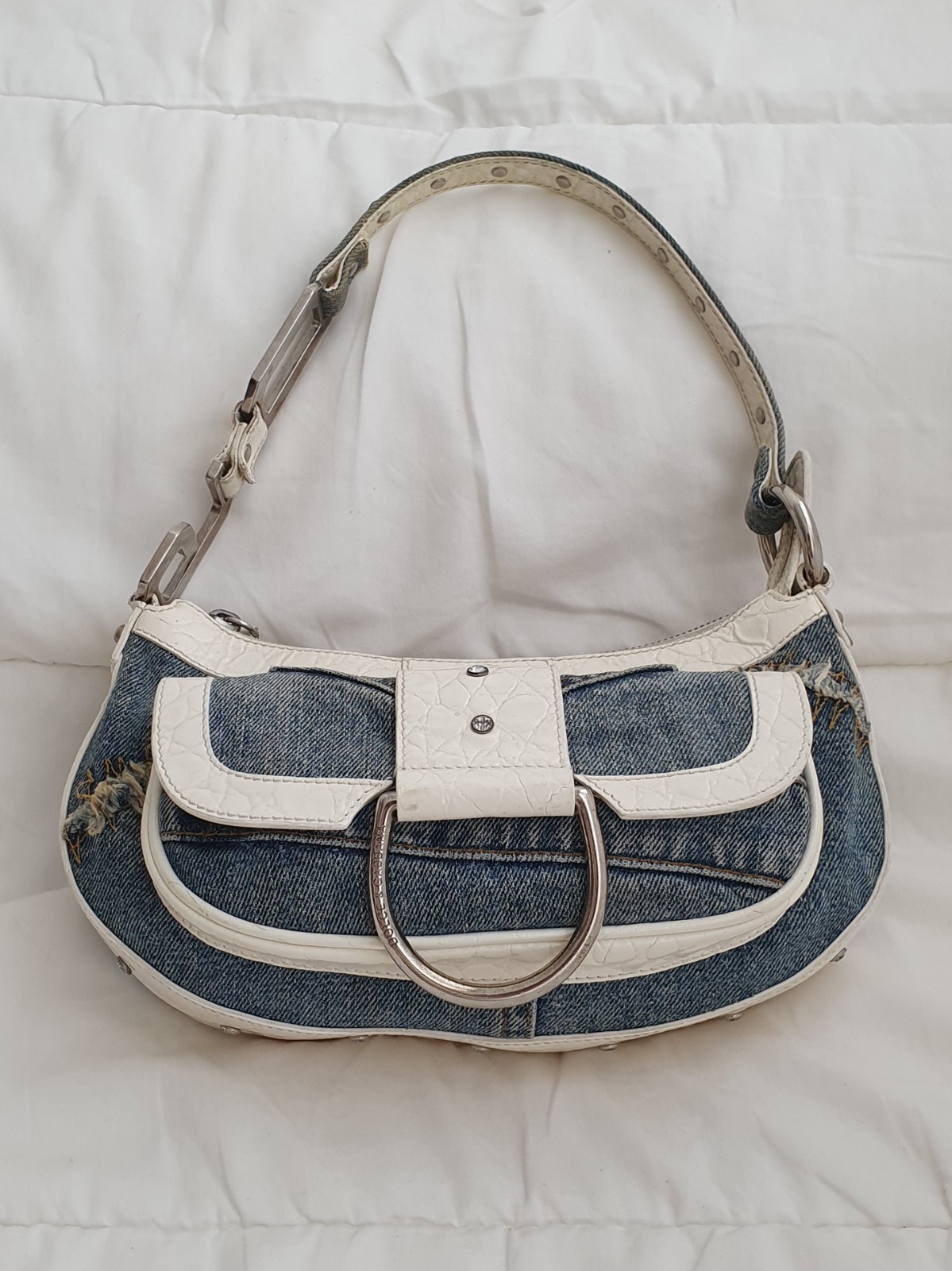 BUY HERE! Vintage Dolce & Gabbana Denim Shoulder Bag Y2K Bratz Grunge D&G 00s