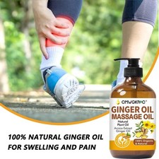 Aceite De Masaje Jengibre 2 Pack Para Drenaje Linfatico Y Musculos Cansados