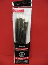 Angelus Paint Brush High Quality - Round -Flat -Angular - Artist Brush set of 5 