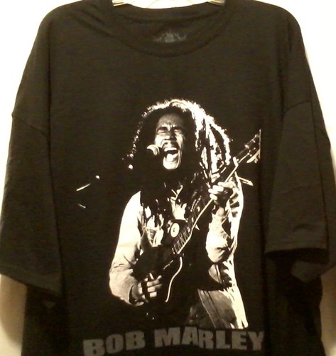 Bob Marley T Shirt Black Short Sleeve Size 3XL Top One Heavy Weight Cotton Tee - Picture 6 of 12