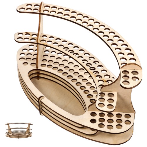 Schreibtisch Steckplätze Stifthalter Ständer Bleistift Aufbewahrung Regal Organizer Display Holz  - Bild 4 von 12