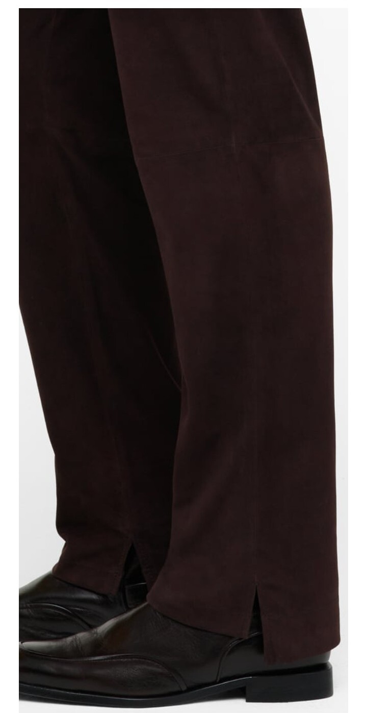 Zara Men's Limited Edition Studio Collection Brown Suede Trousers Size 31 And 32 image 2