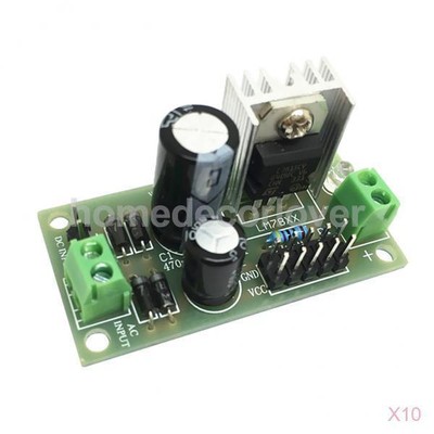10x DIY Kit 14.5-35V To 12V DC L7812 LM7812 Voltage Converter Regulator Module