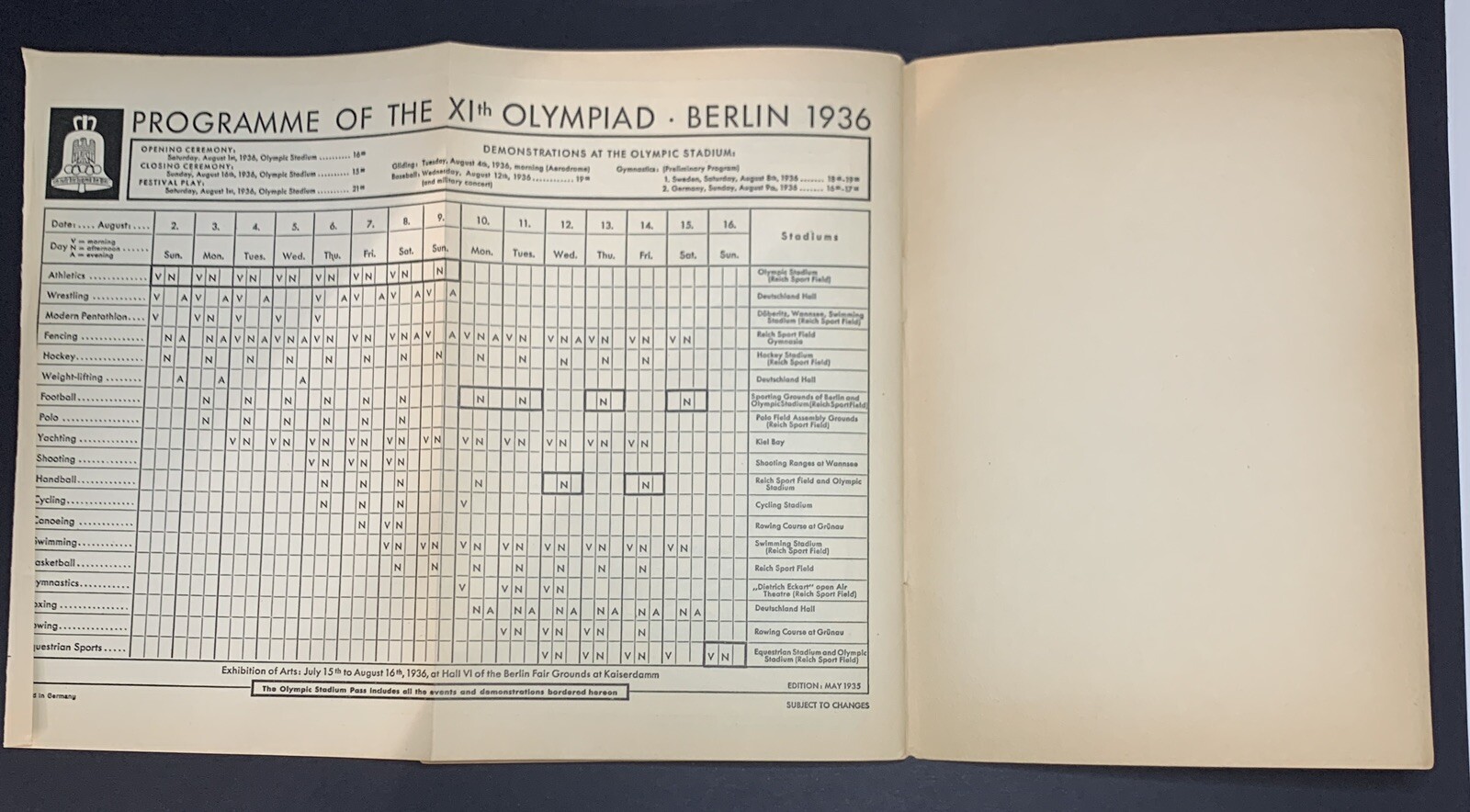 Rules and Regulations Booklet for Polo at 1936 Olympic Games eBay