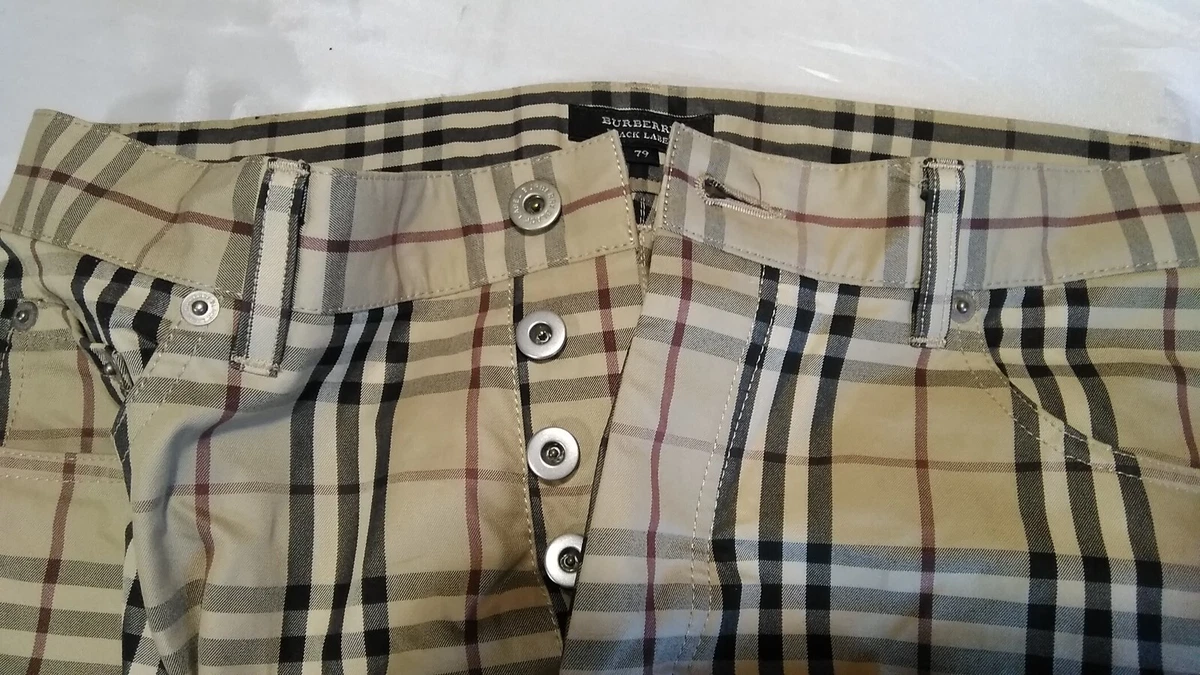 Authentic Burberry Black Label Pants Nova Check Men s eBay