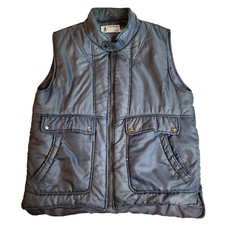 Alpine Ski VINTAGE Vest Size Large Gray Puffer Retro 80's