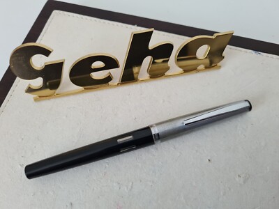 GEHA 707 ''A'' black fountain pen school fountain pen 1966-1973 vintage RARE