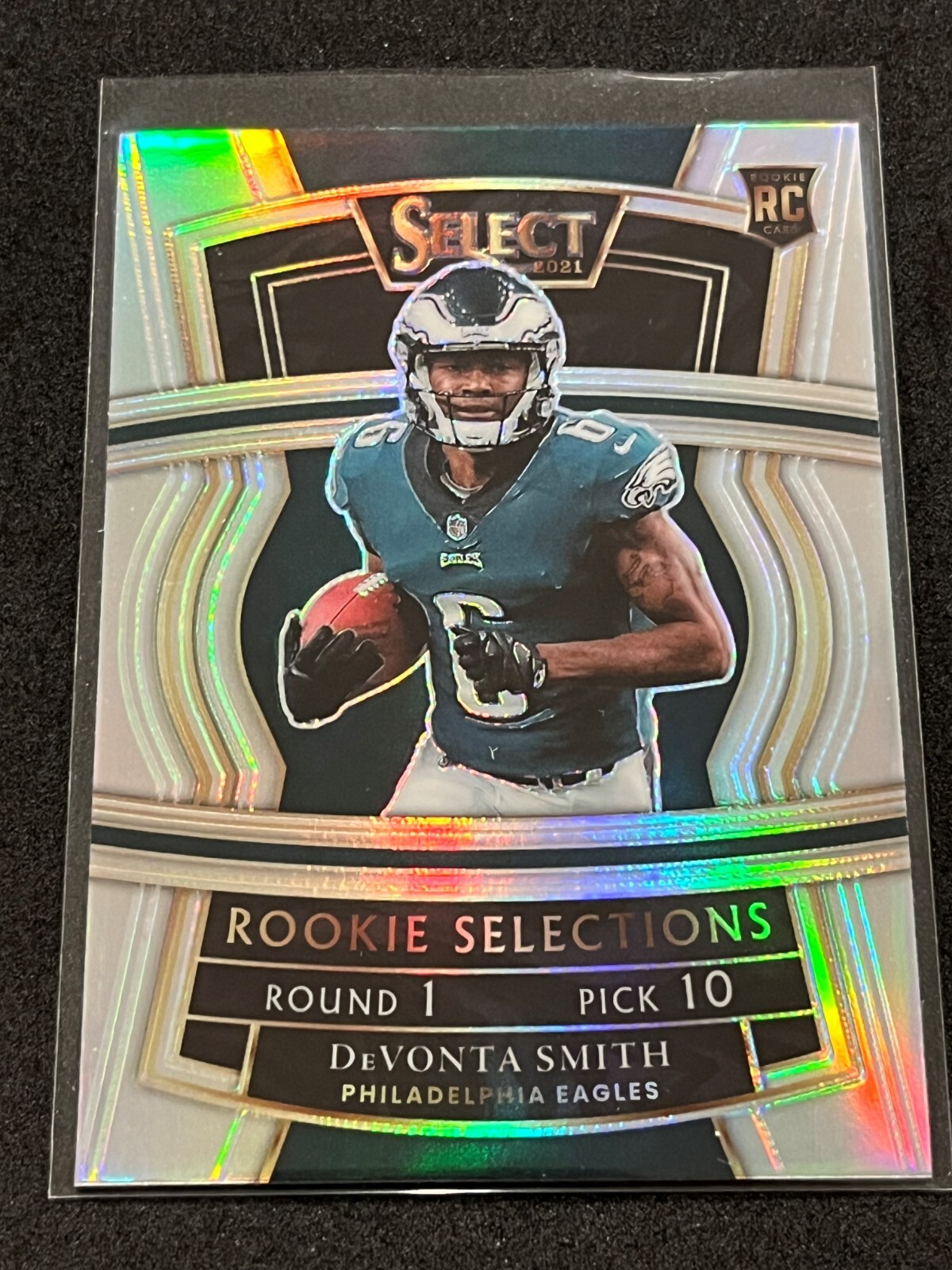 2021 Panini Select DeVonta Smith Rookie Selections Silver Prizm #RS-9 - Eagles