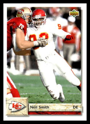 1992 Upper Deck #103 Neil Smith Kansas City Chiefs Football Card