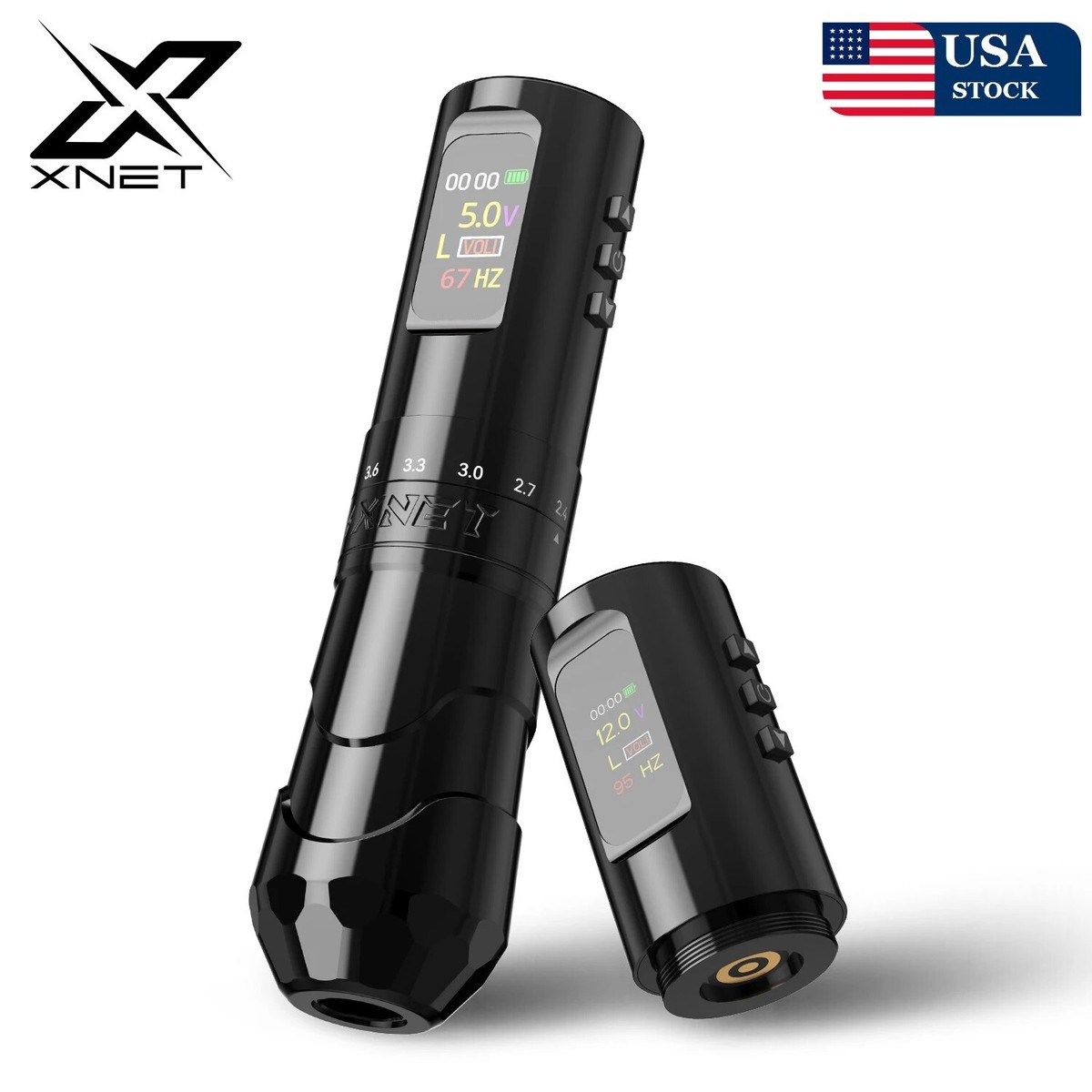 X net ワイヤレスタトゥーマシン　Wireless tattoo pen Wireless Tattoo Machine Pen 7 Adjustable Stroke 2.4-4.2mm With
