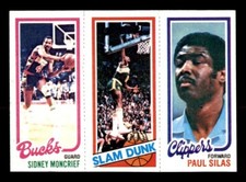 1980 Topps Basketball #110 Moncrief Shelton Silas NM/MT *e23