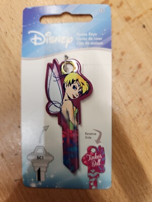 DISNEY TINKERBELL SHAPED SCHLAGE SC1 KEYBLANK - READ DETAILS BELOW