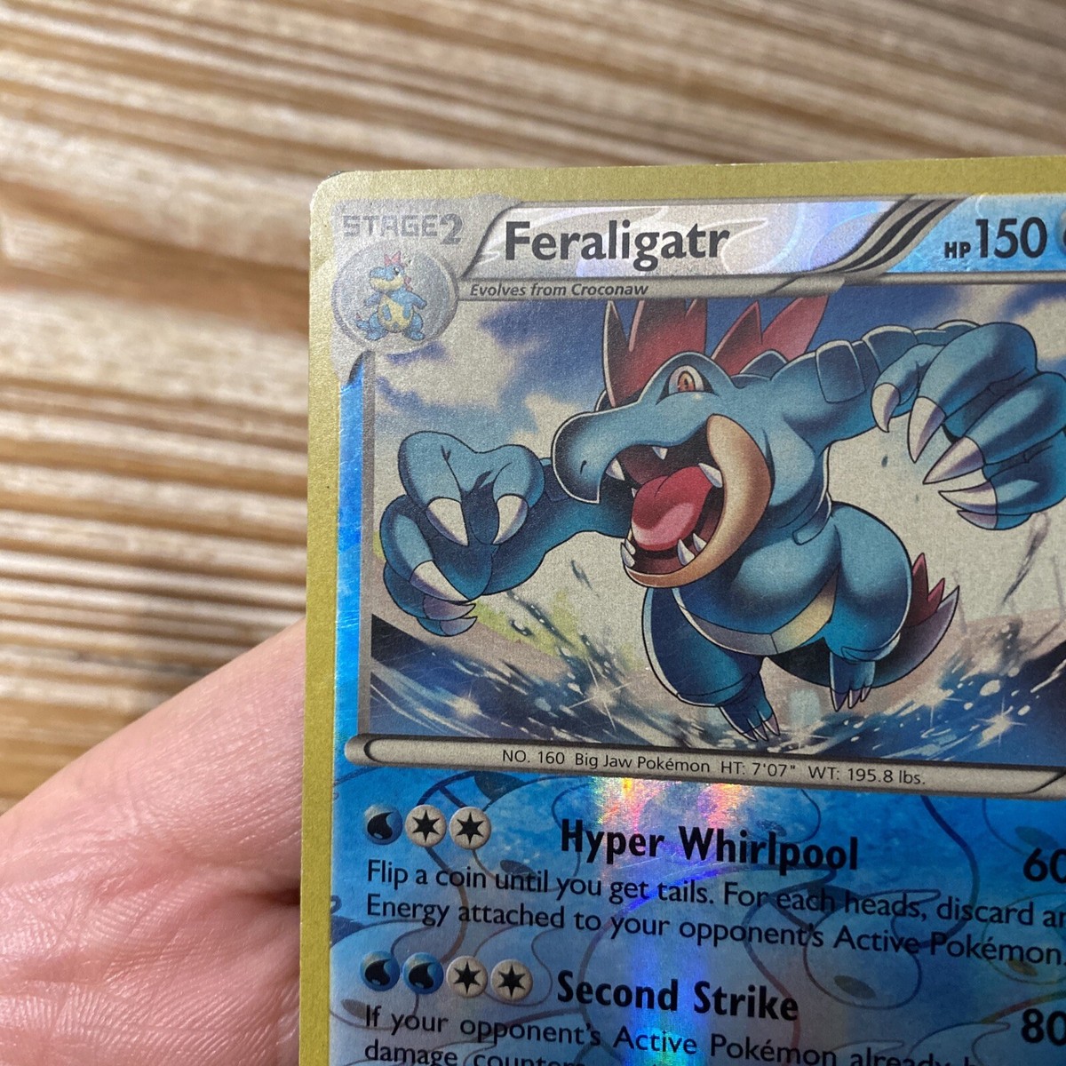 Dark Error Misprint Feraligatr 17/119 Reverse Holo Pokemon XY