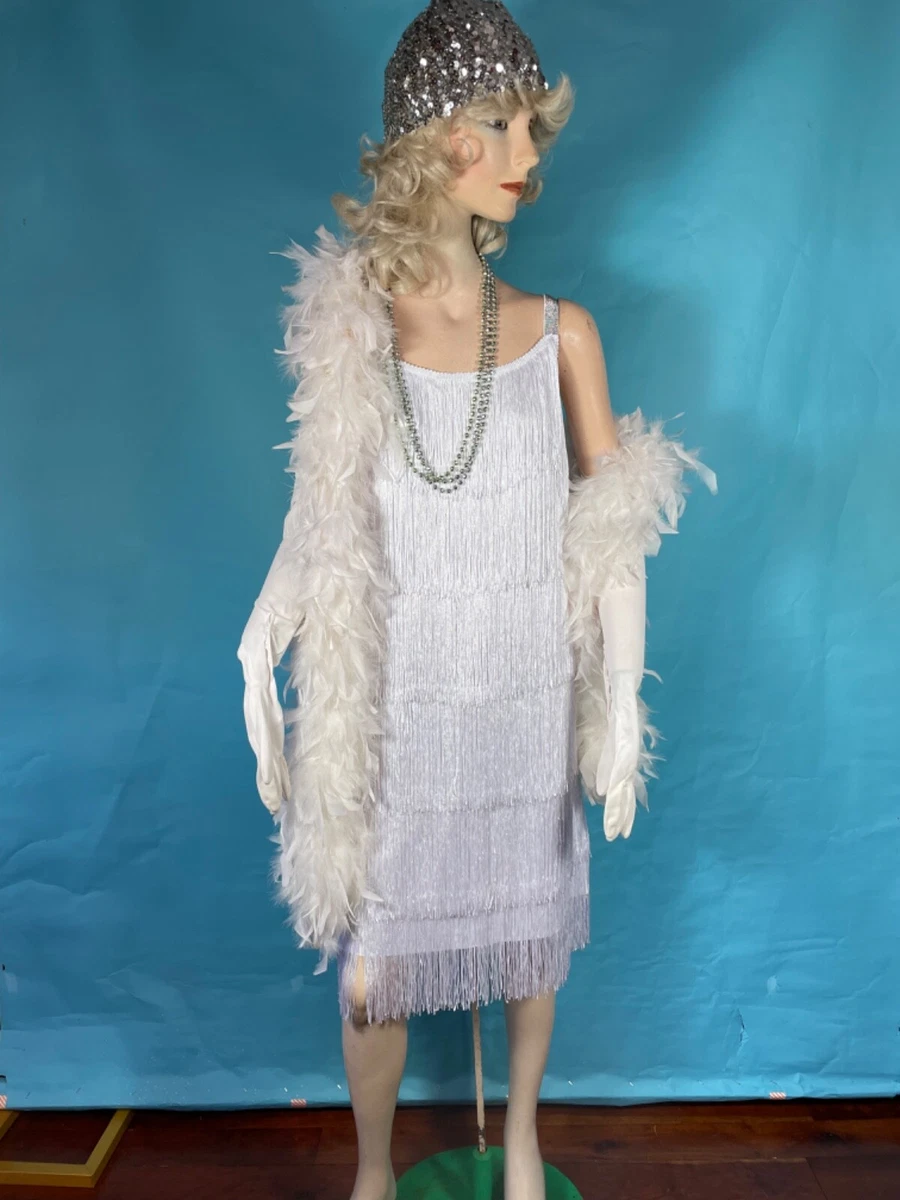White Flapper Costume Dresses for Women for sale | eBay