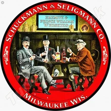 Schuckmann & Seligmann Co. 11.75" Round Metal Sign