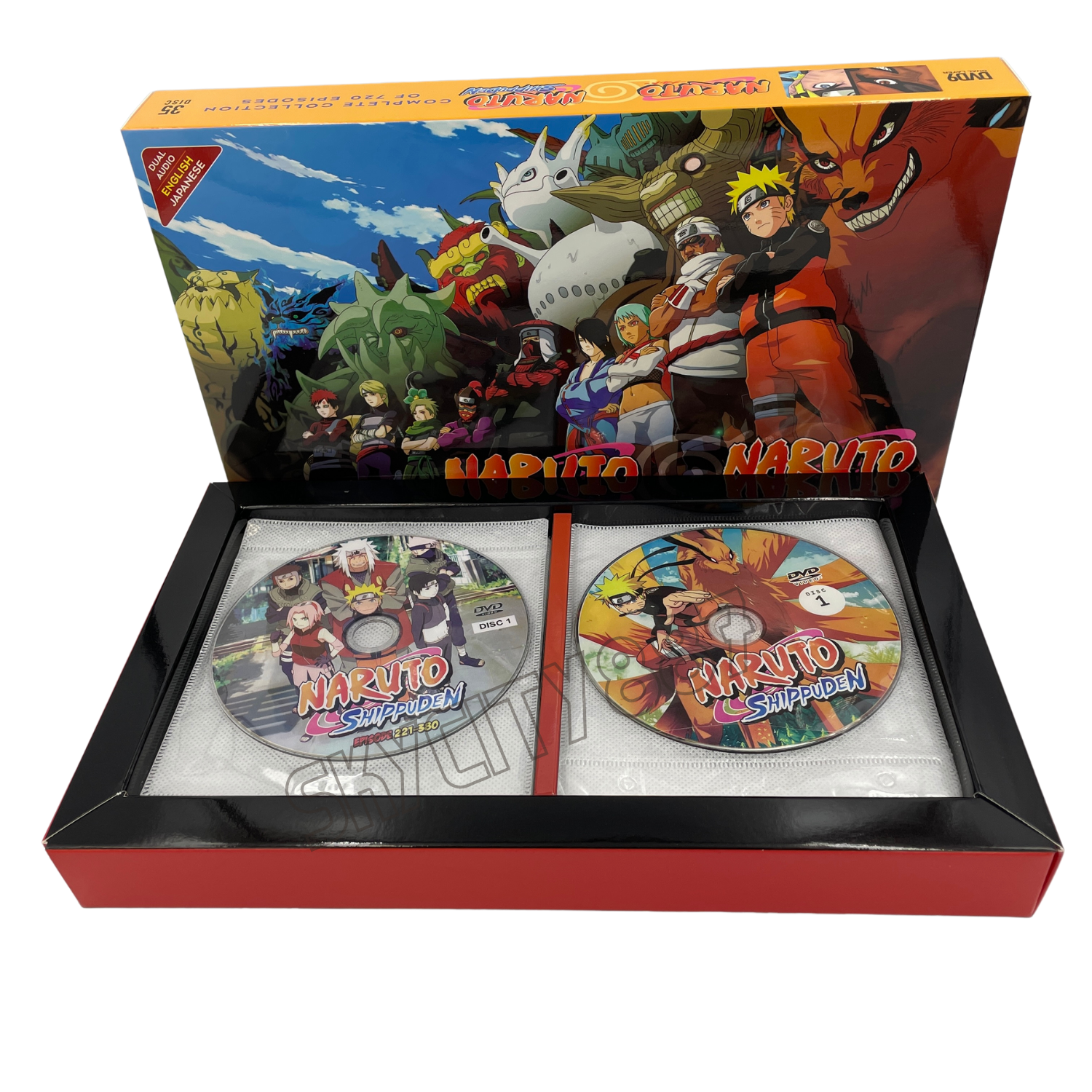 Naruto Shippuden TV Series DVDs Box Set (Episodes 221-380) with English  Dubbed