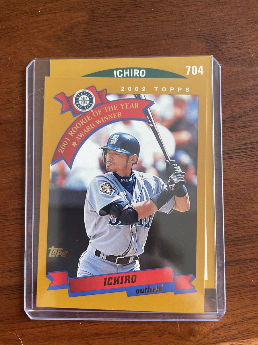 Ichiro Topps 2002 rookie oty an Gold glove Baseball cards | eBay
