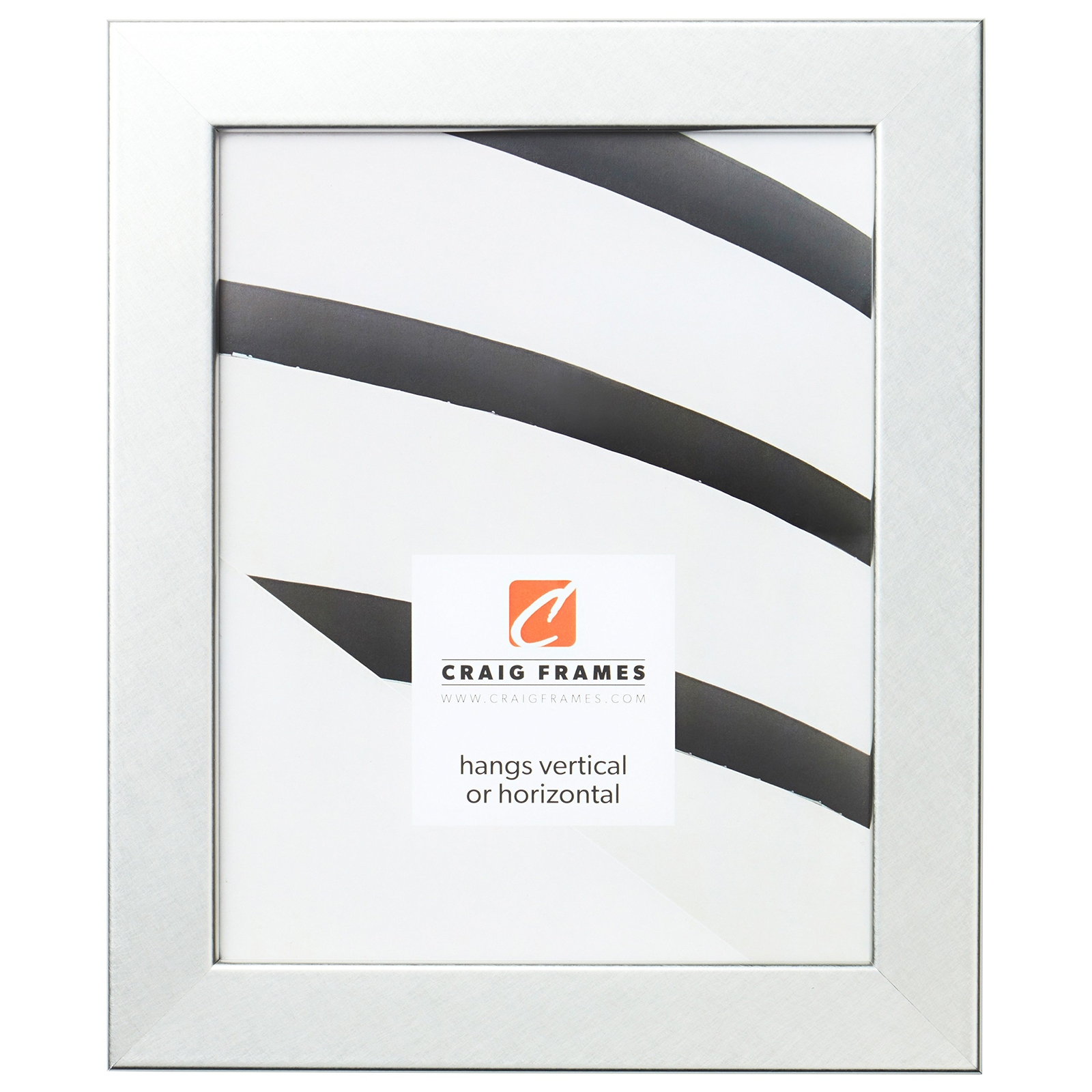 Bauhaus 125 Brushed Silver 12x36 Inch Picture Frame