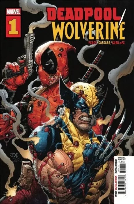 Deadpool Wolverine Comic 1 First Print 2025 Cover A Joshua Cassara Percy Marvel