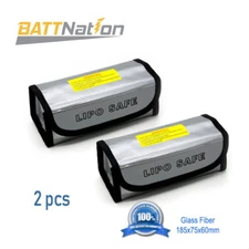 2pcs Lipo Battery Bag Guard Fireproof Explosionproof Sack For Charge &Storage