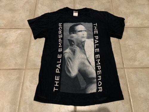 Marilyn Manson The Pale Emperor Tour Date T-Shirt Black Medium Concert Metal - Picture 1 of 8
