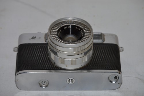 YASHICA 35MM CAMERA M-3 MINISTER III YASHINON DX LENS 1:2.8 | used | untested - Picture 2 of 6