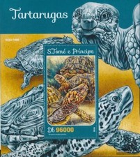 Sao Tome e Principe bloc-feuillet 1176 neuf avec gomme originale 2016 tortues