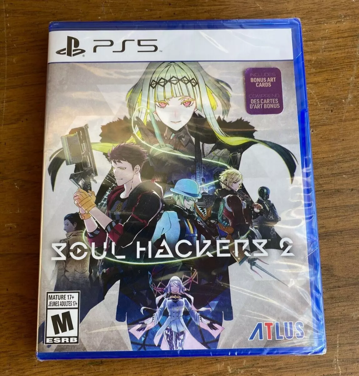 Brand New PS5 Soul Hackers 2 Launch Edition Playstation 5 Game + Bonus Art  Cards