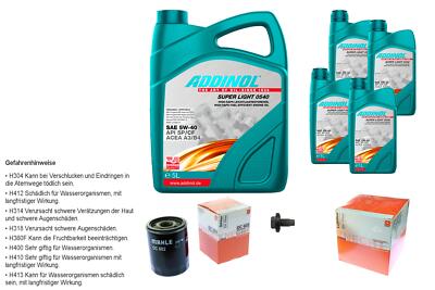 MAHLE Inspektionspaket 9L ADDINOL SUPER LIGHT 5W-40 für Jaguar XK Cabriolet
