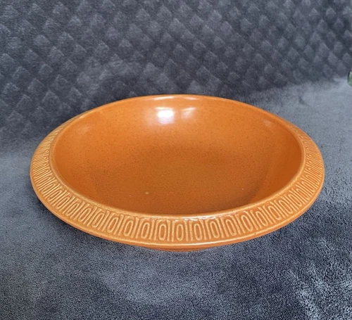 Vintage Red Wing Pottery ADOBESTONE Bittersweet Burnt Orange Serving Bowl