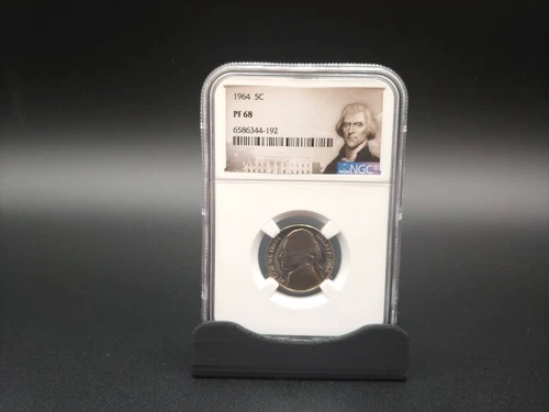 1964 NGC Proof-68 Thomas Jefferson Nickel 5c - Special Portrait Label