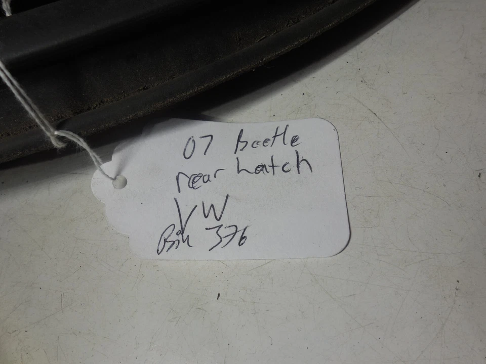 VW Volkswagen Beetle 1998-10 escotilla trasera tira climática moldura junta de sello de goma Foto 3 de 4