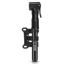 WEST BIKING Portable Bike Bicycle Pump Aluminum Air Inflator Ball Pump Black
