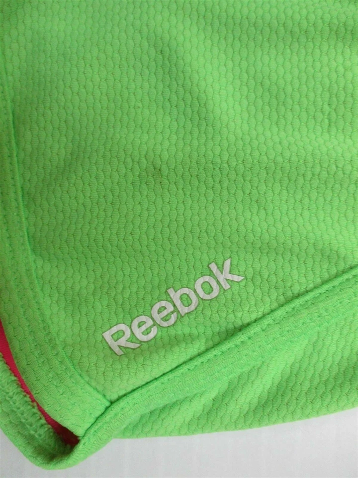 Pantalones Cortos para Correr REEBOK #SH8937 Niñas Jóvenes Talla S Atléticos Calce Suelto Verde Lima Foto 3 de 4