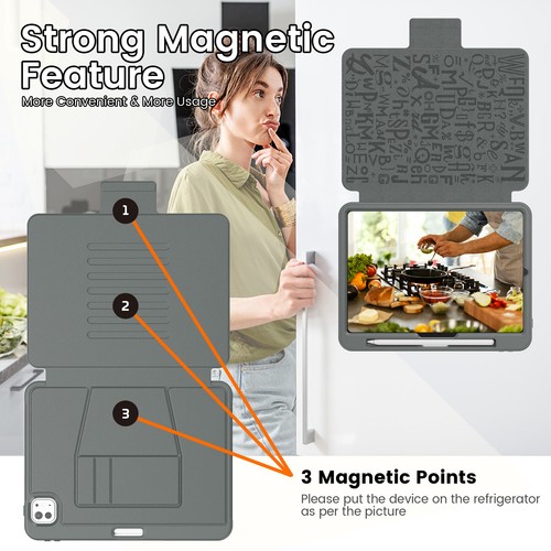 Smart Magnetic Buckle Leather Cover Stand Armor Case For iPad Pro M4/Air M3 2025 - Picture 63 of 81