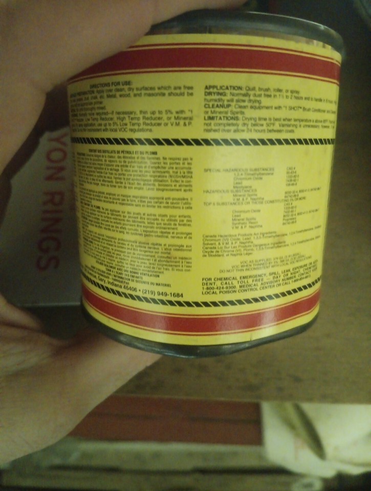 1 Shot Sign Painters Orange 124L Pinstriping Lettering Paint 1/2 pint