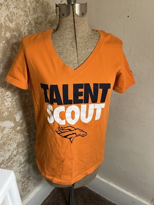 NFL Nike Ladies XL Talent Scout V-neck T-shirt Orange