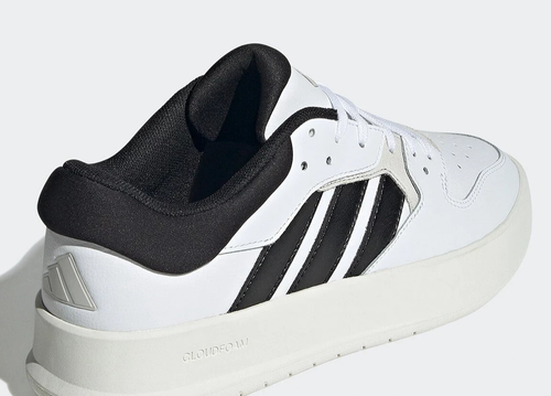 adidas Sportswear Men's Court 24 Trainers - White/Black UK Size 9 - RRP £75 - Picture 5 of 8