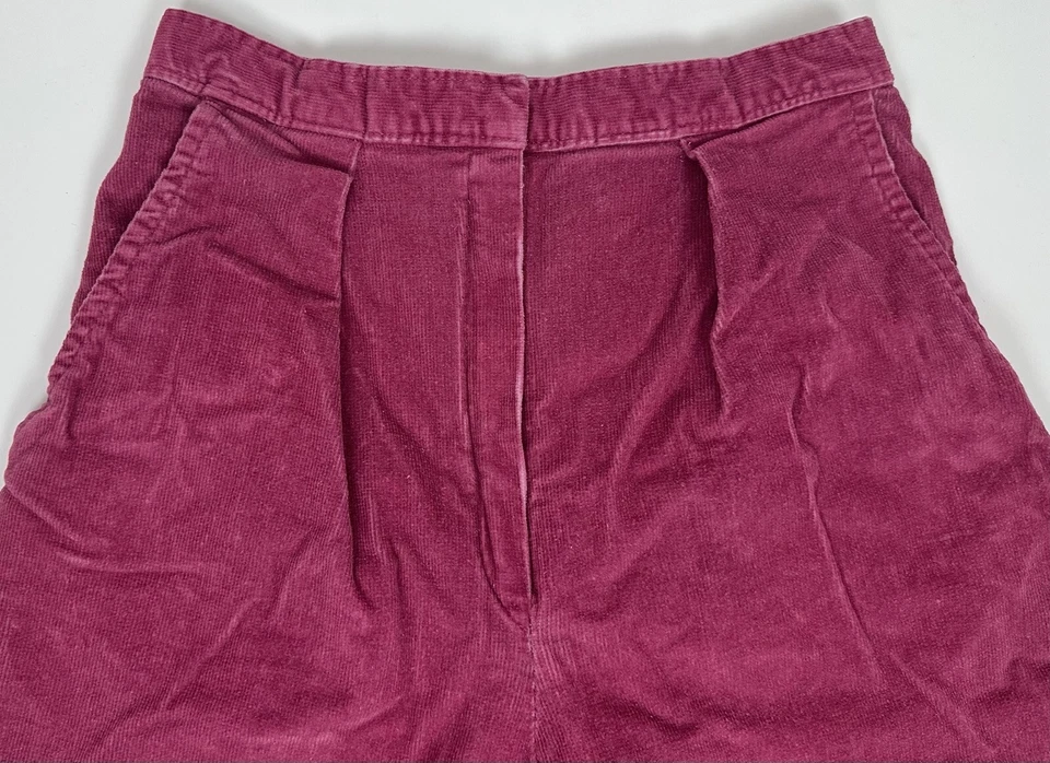 Pantalón Corto Vintage Pastory 25” Cintura Ultra Alta Rosa Baya Fucsia Elastizado Foto 2 de 4