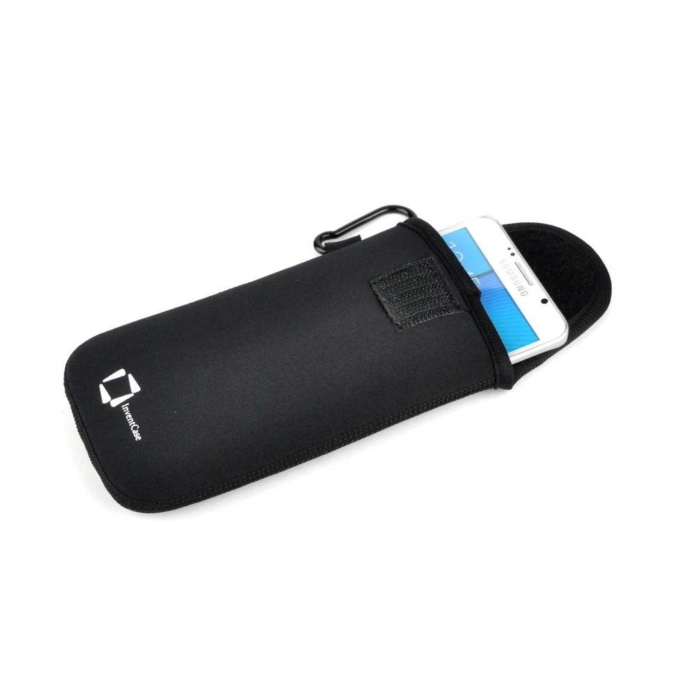 ORIGINAL ESTUCHE BOLSA DE NEOPRENO NEGRO INVENTCASE PARA APPLE IPHONE 7 4.7" 2016 Foto 3 de 4