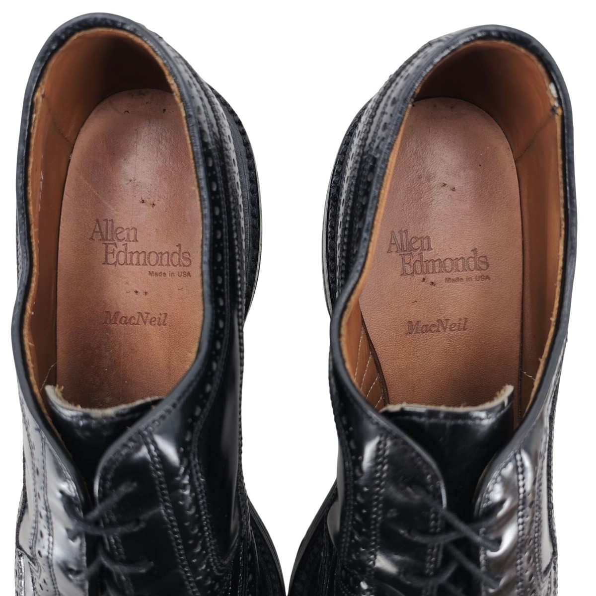 Allen Edmonds MacNeil Mens 11.5AAA Black Leather Dress Shoes  display picture 1